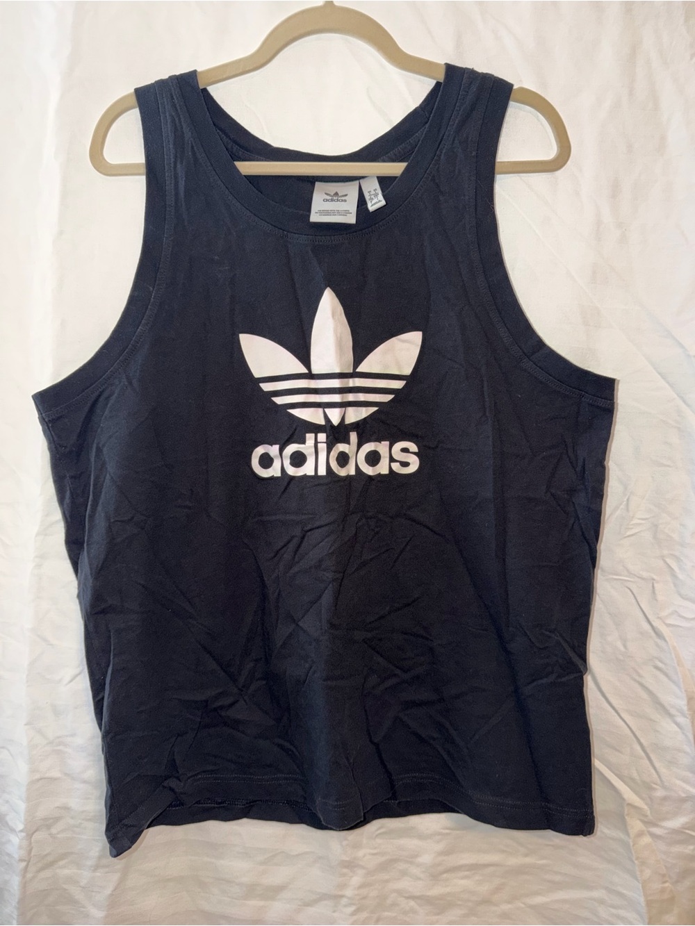 adidas Men’s Black Trefoil Tank Top
